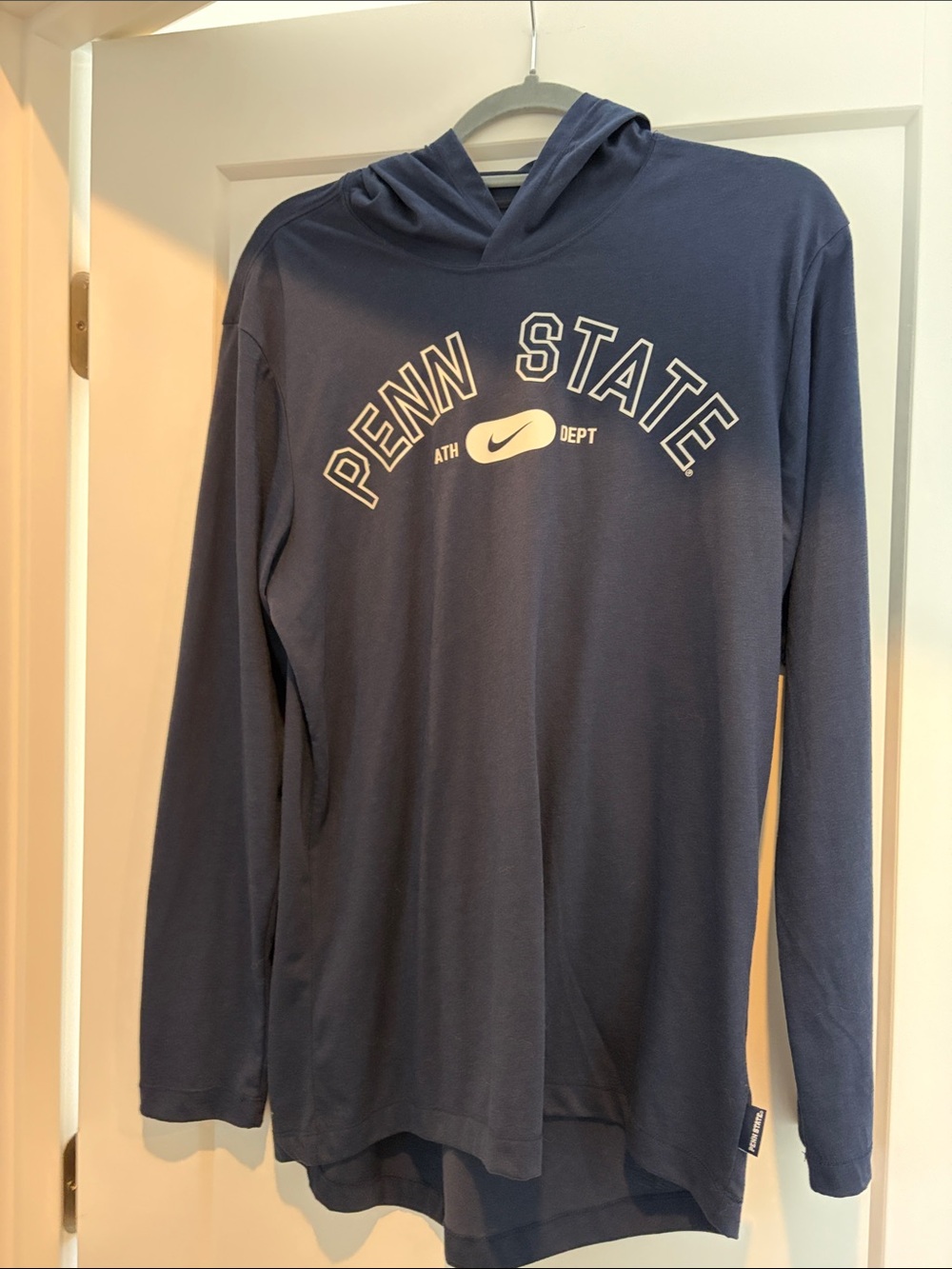 Nike dri fit Navy Penn State Long-Sleeve Hooded Tee